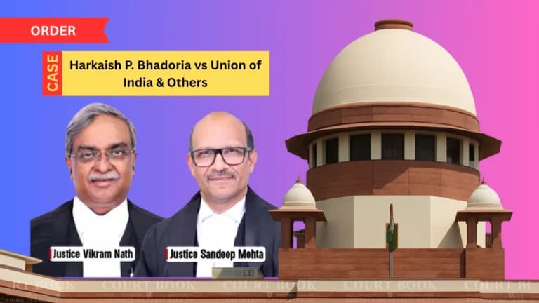 हरकैश भदौरिया बनाम भारत सरकार मामले में सुप्रीम कोर्ट ने पुनर्विचार याचिका खारिज की