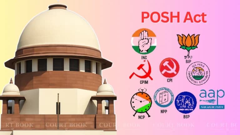राजनीतिक दलों पर POSH कानून लागू करने की मांग को लेकर सुप्रीम कोर्ट में याचिका दाखिल
