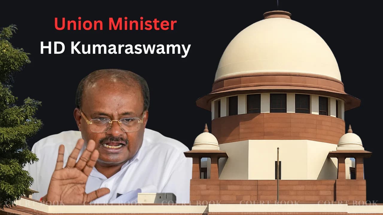 सर्वोच्च न्यायालय ने कर्नाटक उच्च न्यायालय के उस आदेश पर रोक लगाई जिसमें केंद्रीय मंत्री HD कुमारस्वामी को अवमानना कार्यवाही में पक्षकार बनाया गया था।