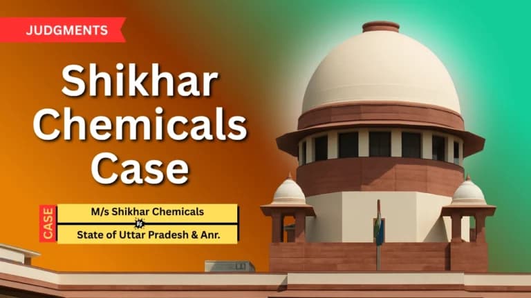 शिखर केमिकल्स मामले में हाईकोर्ट के जज पर की गई टिप्पणी सुप्रीम कोर्ट ने वापस ली
