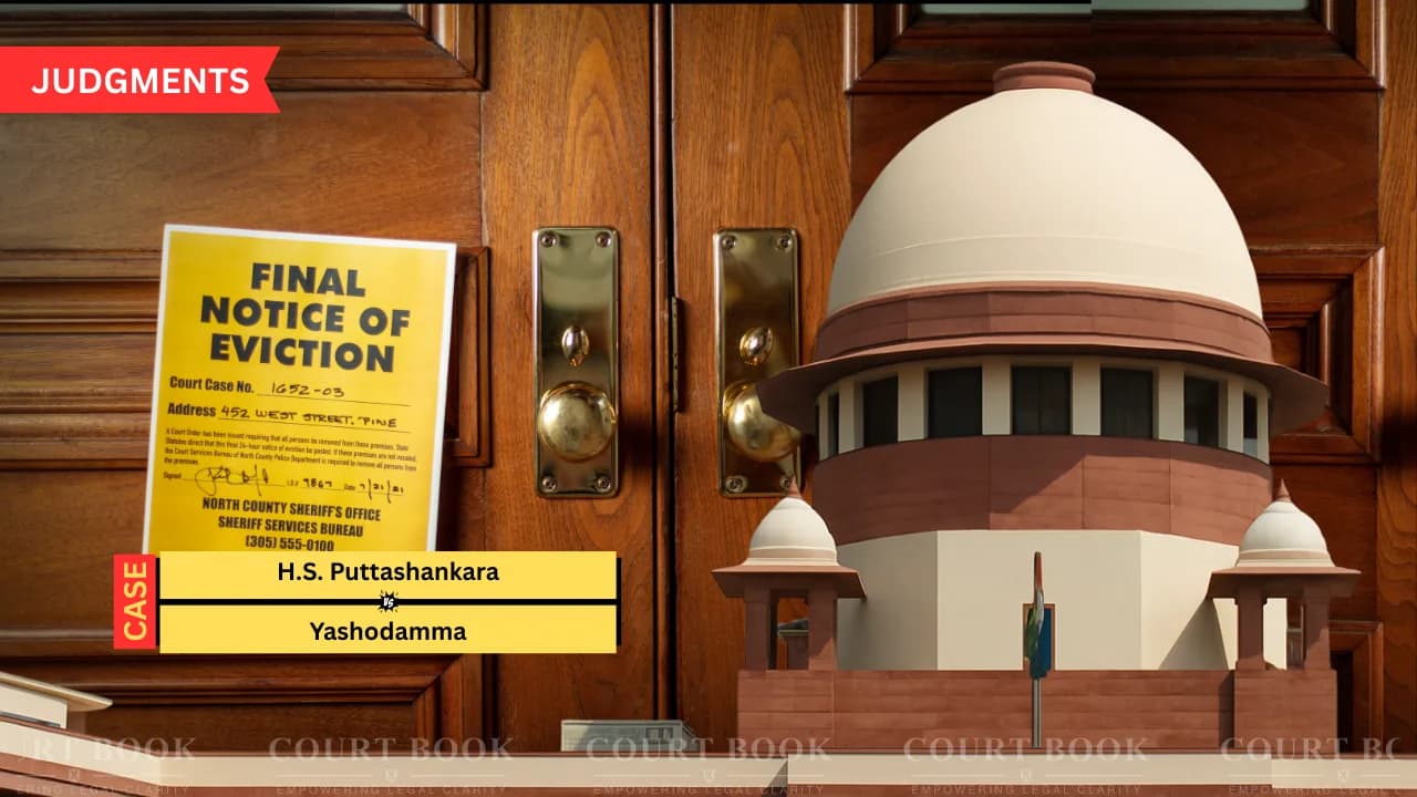 सुप्रीम कोर्ट ने हाई कोर्ट का आदेश पलटते हुए बेंगलुरु किराया विवाद में बेदखली आदेश बहाल किया