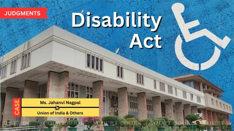 दिल्ली हाई कोर्ट ने दिव्यांग कोटा की खाली सीटों के न्यायपूर्ण आवंटन हेतु कानून संशोधन की सिफारिश की