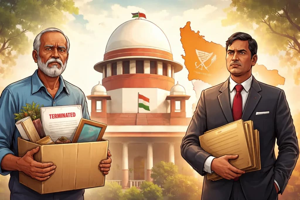 16 साल की देरी ने बदली तस्वीर: सुप्रीम कोर्ट ने यूपी श्रम विवाद में बैक वेज हटाकर मुआवजा तय किया