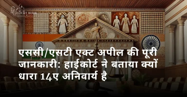 एससी/एसटी एक्ट अपील की पूरी जानकारी: हाईकोर्ट ने बताया क्यों धारा 14ए अनिवार्य है