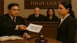 पंजाब एवं हरियाणा उच्च न्यायालय ने न्यायाधीशों को धमकाने के लिए वकील को अवमानना नोटिस जारी किया!