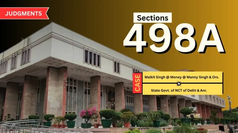 पति-पत्नी के समझौते के बाद दिल्ली हाईकोर्ट ने 498A FIR रद्द की