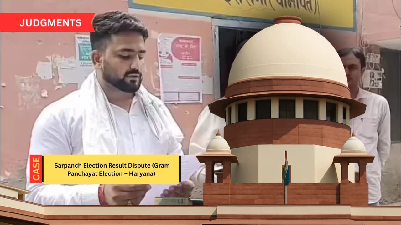 हरियाणा चुनाव में सुप्रीम कोर्ट ने पुनः गणना का आदेश दिया, मोहित कुमार को 51 वोट अधिक मिले